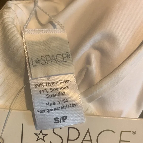 NWT L*Space Women's Siren Bikini Top White - Picture 11 of 16